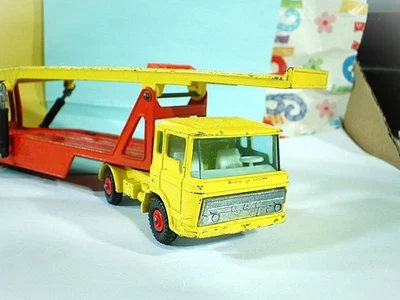 Matchbox King Size K 11 DAF Car Transporter 1969 Lesney Gelb Bastler - Bild 1 von 4