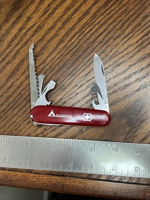 1969 Victorinox ELINOX picnicker -  Serrated Main Blade and Hawk Bill - Nice! - Image 1 of 4