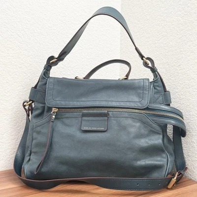 Bolso Cartera MARC By MARC JACOBS Moto Hopper Cuero Italiano Triple Asa Foto 1 de 4