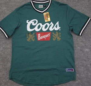 Neu mit Etikett Coors Banquet bestickt Jersey Stil Shirt Herren Medium M NEU - Bild 1 von 12