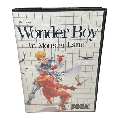 Wonder Boy Sega Master System Complete in Box CIB Great Shape English US - Image 1 of 3