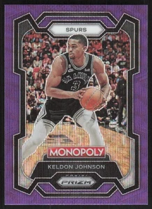 2023-24 Panini Prizm Monopoly #79 Keldon Johnson Purple Wave - Imagen 1 de 2