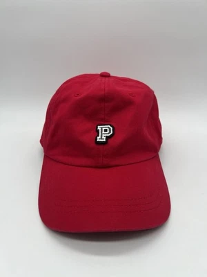 Victoria's Secret VS 粉色棒球帽白色 P 标志亮红色背带 — 第 1/4 张图片