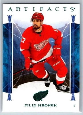2022-23 Upper Deck Artifacts Turquoise #93 Filip Hronek Detroit Red Wings Canuck - Image 1 of 2