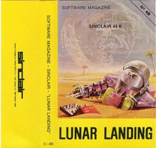 LUNAR LANDING SINCLAIR 48K SPECTRUM SPANISH CASSETTE SOFTWARE MAGAZINE / AMSTRAD