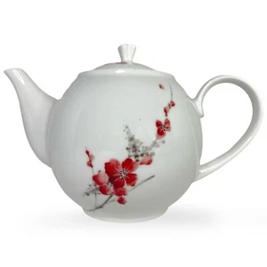 Nano by Hankook Teapot Fine Bone China Japanese Cherry Blossoms Tea For One - Picture 1 of 9