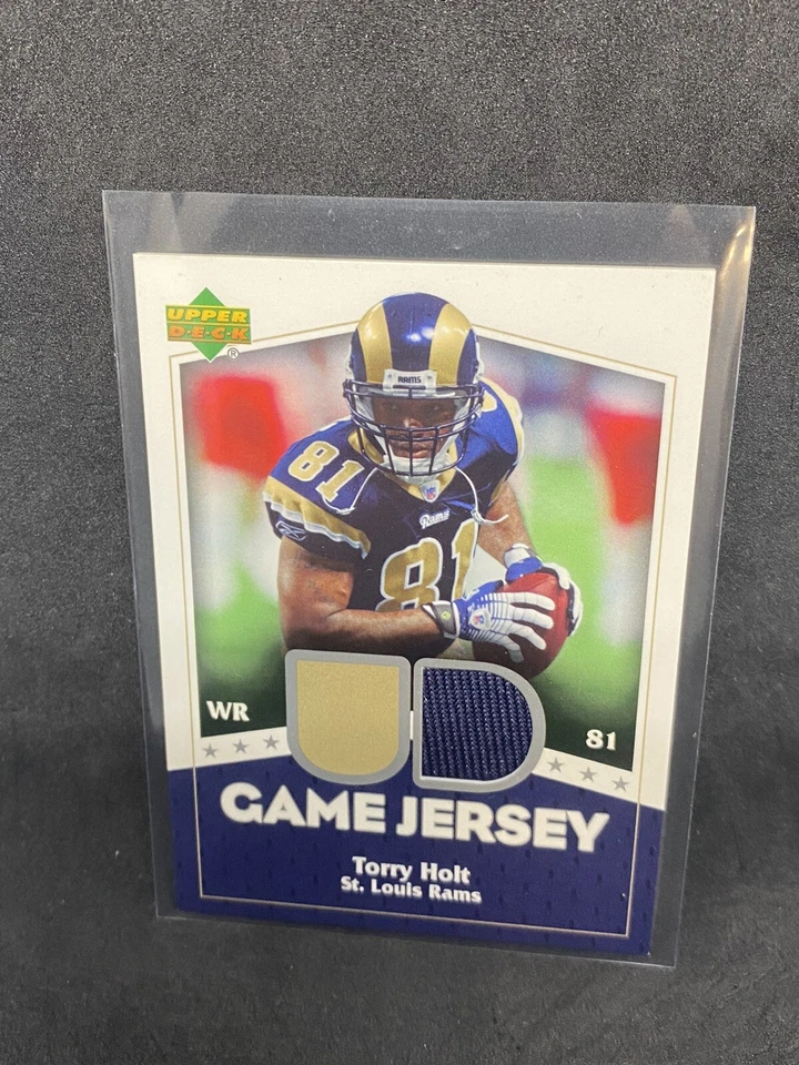 TORRY HOLT 2007 UPPER DECK UD GAME JERSEY EDITION  GAME USED JERSEY A3 - Image 1 of 2