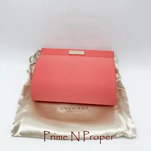 Bvlgari Perfume Cocktail Bag, Clutch Pouch Peach Satin w/Dust bag - Picture 1 of 5