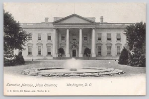 White House Executive Mansion Main Entrance Washington D.C. Vintage UDB Postcard - Picture 1 of 2