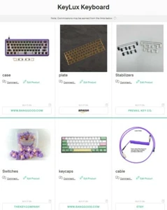 KeyLux, KL61 custom, luxury, 60% mechanical keyboard - Picture 1 of 1