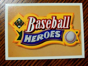 NOLAN RYAN 1991' UD BASEBALL HEROES HEADER CARD #NNO ASTROS / RANGERS LEGEND - Picture 1 of 1