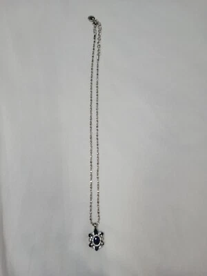 Collar Charter Club para mujer tono plata piedra azul Foto 1 de 4