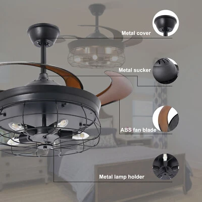 42 in Ceiling Fan Light Two-way Rotation 2-in-1 Smart Lamp and Fan w/ Remote - Image 1 of 4