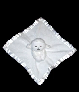 Sunrise RN 130369 weiß schlafendes Lamm Schaf Babydecke Satinbesatz Lovey - Bild 1 von 3