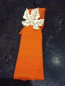 6 X Cotton Napkins Party Serviettes - Orange - Picture 1 of 3