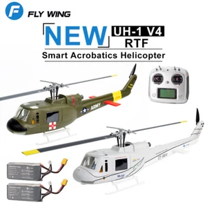 Fly Wing UH-1 V4 10CH GPS 3D Auto Return Hovering RC RTF Elicottero 2 Batteria - Foto 1 di 40