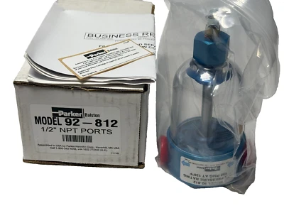 PARKER 92-812 PNEUMATIC FILTER, 1/2" NPT, 150 PSIG - NMP - Image 1 of 4