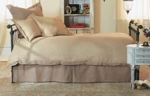 CHARLES P. ROGERS Iron and Brass Sleigh Day bed (HeadBoard and Footboard Only) - Picture 1 of 4