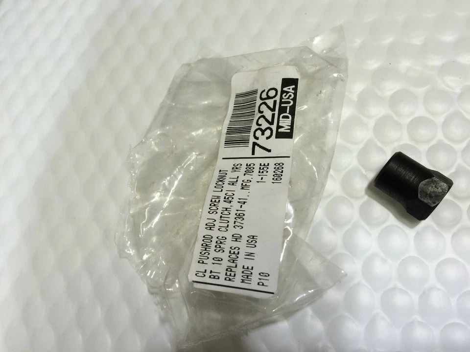 1941-84 KNUCKLE PANHEAD CABEZA DE PALA EMBRAGUE 4 VELOCIDADES varilla de empuje tuerca de ajuste 37361-41 Foto 1 de 1