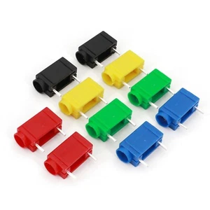 10Pcs PCB Mount 2-Pin 4mm Banana Female Socket Insulated Jack Connector - Picture 1 of 13