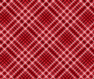 Red Christmas Plaid Tissue Paper # 900 -- 10 Large Sheets - Holiday - Image 1 of 2