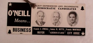 Blotter de tinta de la década de 1940, Kingston, Nueva York, electo experimentado... candidatos demócratas - Imagen 1 de 2