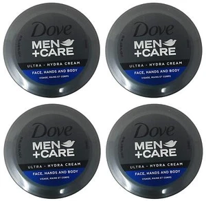 Pack of 4 Dove Men+Care Ultra Hydra Cream with 24 Hour Moisturization 2.53 Fl Oz - Picture 1 of 6