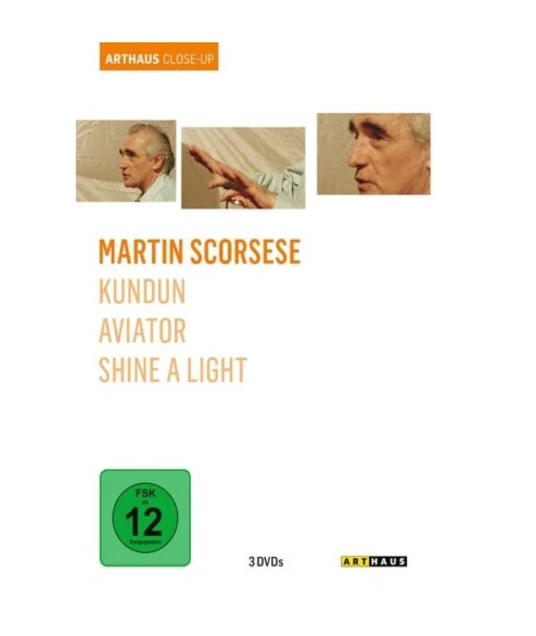 MARTIN SCORSESE/ARTHAUS CLOSE-UP  KUNDUN, AVIATOR, SHINE A LIGHT DVD BOX, NEU - Bild 1 von 1