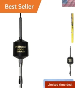 Czarna mobilna antena CB T2000 Trucker - gotowa na pogodę z podwójnymi konfiguracjami - Zdjęcie 1 z 7
