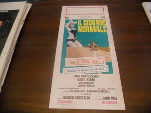 LOCANDINA ORIGINALE IL GIOVANE NORMALE JANET AGREN 1969 - Picture 1 of 1