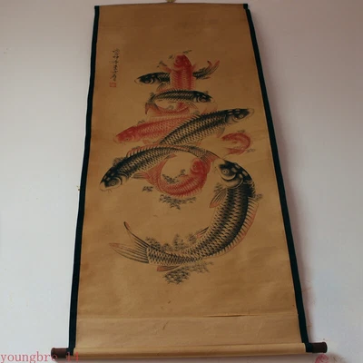 Cuadro colgante modelado a partir de un antiguo exquisito pez vida decoración Foto 1 de 4