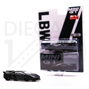 Mini GT LB-Silhouette WORKS Lamborghini Aventador GT EVO - Matte Black - Picture 1 of 4