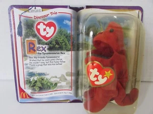 TY BEANIE BABYS REX THE BEAR - CARDED 1995 LOT - B39 - Bild 1 von 1