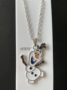 SALE Olaf Frozen Snowman Necklace Girls Christmas Character Jewellery Novelty - Picture 1 of 3