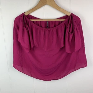 Stradivarius Top Off The Shoulder Sleeves Pink Women’s Medium NWT - Picture 1 of 5
