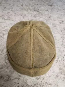 New York Hat Co Antique Distressed Leather Cap Thug Excellent Condition Medium - Picture 1 of 4