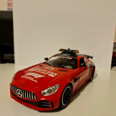 1:24 Scale Mercedes AMG GT Formula One Safety Car Alloy Red With Lights&sound Uk - Image 1 of 4