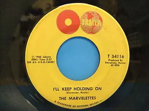 The Marvelettes I'll Keep Holding On / No Time For Tears 1965 45 Tamla T 54116 - Foto 1 di 3