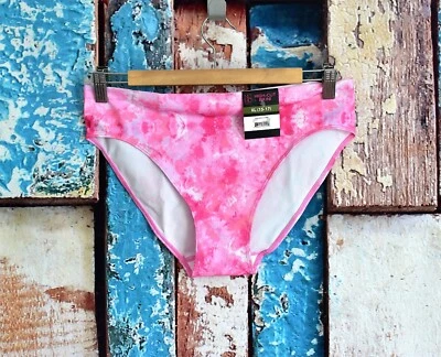 Women's NOBO No Boundaries Seamless High-Cut Bikini XL, XXXL Pink Tie Dye NEW - Image 1 of 4