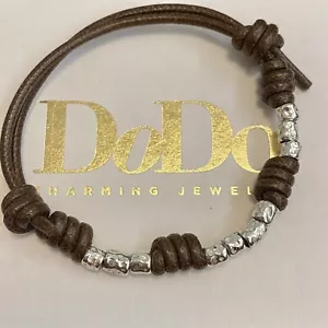 Dodo Pomellato Bracciale Marrone Unisex Granelli Argento Fuori Produzione Origin - Foto 1 di 3