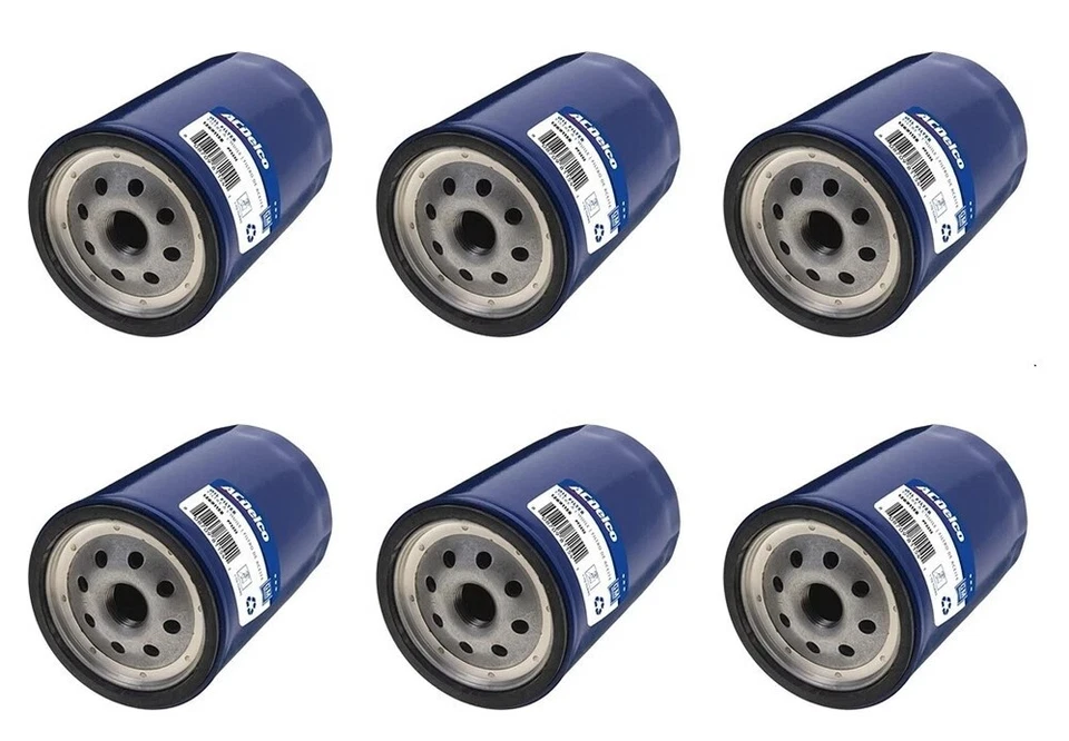 Set of 6x AC Delco PF2232 Engine Oil Filter for Chevy GMC 6.6 Duramax Diesel New - Image 1 of 2