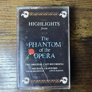 Highlights from the Phantom of the Opera Cassette Tape 1987 Michael Crawford - Picture 1 of 5