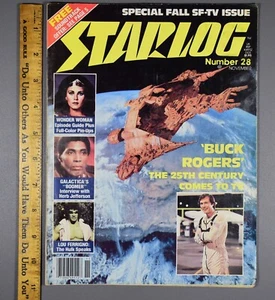 Starlog Magazine Number 28 Wonder Woman Buck Rogers Lou Ferrigno - Picture 1 of 2