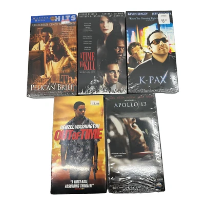 The Pelican Brief A Time to Kill K Pax Out of Time Apollo 13 VHS Lot New Sealed - Image 1 of 4