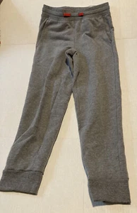 NWT Tek Gear Jogger Ultrasoft Fleece M SR$25 Grey Red Drawstring 10 12 Boys Pant - Picture 1 of 5