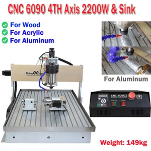 Fresadora CNC 6090 máquina de grabado 4 ejes 2200 W hágalo usted mismo máquina CNC y fregadero AU - Imagen 1 de 12