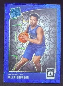 2018-19 Donruss Optic Rated Rookie Jalen Brunson #179 Blue Velocity Mavericks - Picture 1 of 2