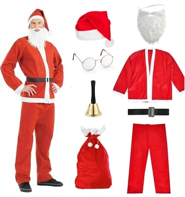 8 in 1 Nikolauskostüm Weihnachtsmannkostüm - Santa Claus Kostüm - Weihnachten - Bild 1 von 4