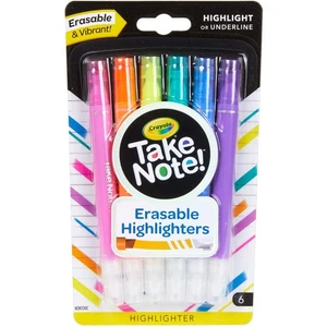 Crayola Take Note Erasable Highlighters, Cool School Supplies, Chisel Tip - Bild 1 von 8