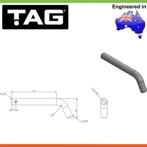 TAG Extra Long Towbar Hitch Pin - Suitable For TOYOTA LANDCRUISER 300 LC300 - Picture 1 of 3